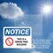 Signmission This Is A Smoke Free Building OSHA Notice Sign, Plastic, 10in W x 7in L, 2PK OS-2PACK-NS-P-710-L-16687 - alternate 7